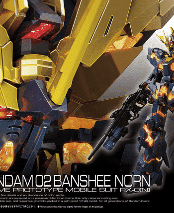Real Grade Unicorn Gundam 02 Banshee Norn Box