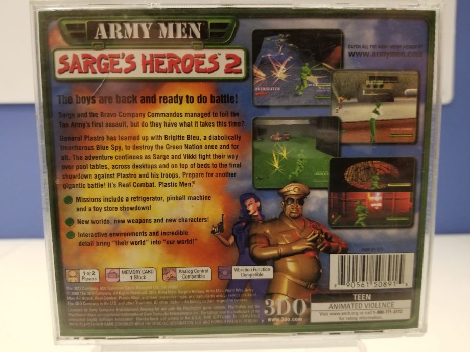 Army Men Sarges Heroes 2 Back