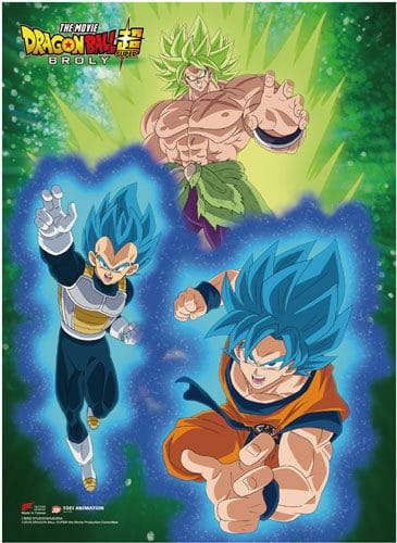 Super Broly Group Wall Scroll
