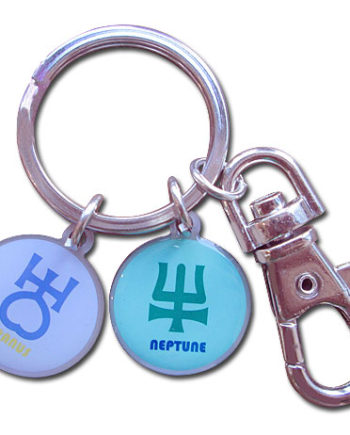 Sailor Uranus & Sailor Neptune Symbol Metal Keychain