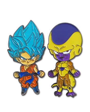 Super Saiyan Blue Goku & Golden Frieza Pin Set