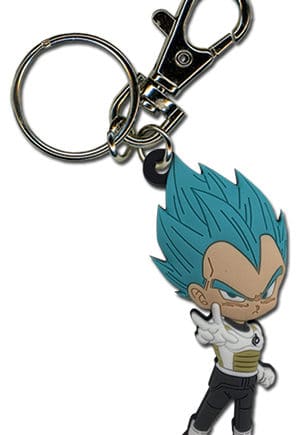 SD Super Saiyan Blue Vegeta PVC Keychain