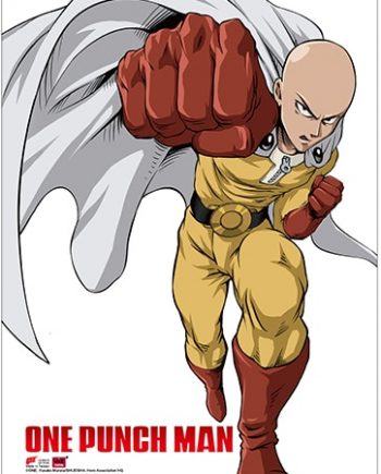 Saitama Punch Wall Scroll Version 2