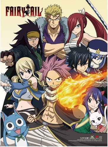 Fairy Tail: Group Wall Scroll Version 2