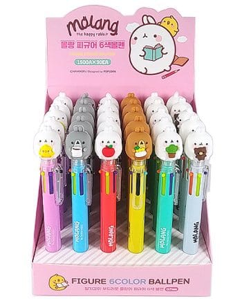 Molang Character 6-Color Ballpoint Pen