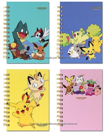 Pokemon Wirebound Ruled Notebook Pose 1