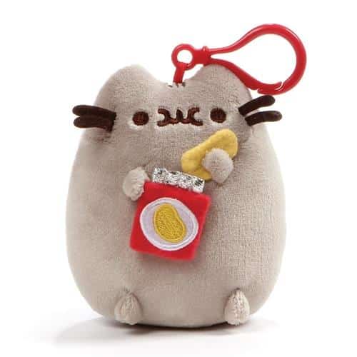 Pusheen Chips Plush with Clip Pose 1
