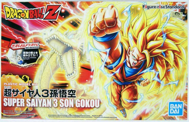 Super Saiyan 3 Son Goku Figure Rise Kit Package Renewal Version Box