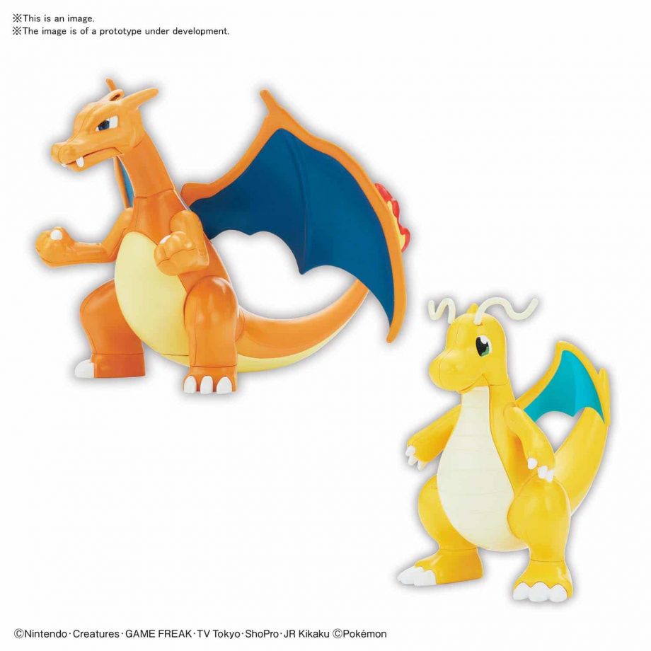 Charizard & Dragonite Model Kit Pose 1