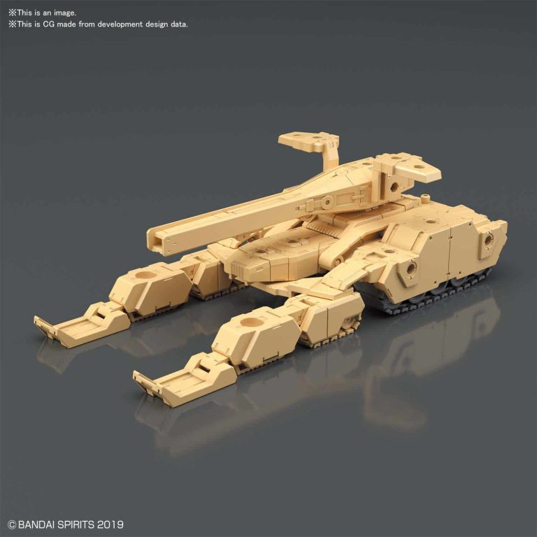 Extended Armament Vehicle Tank Brown Pose 1