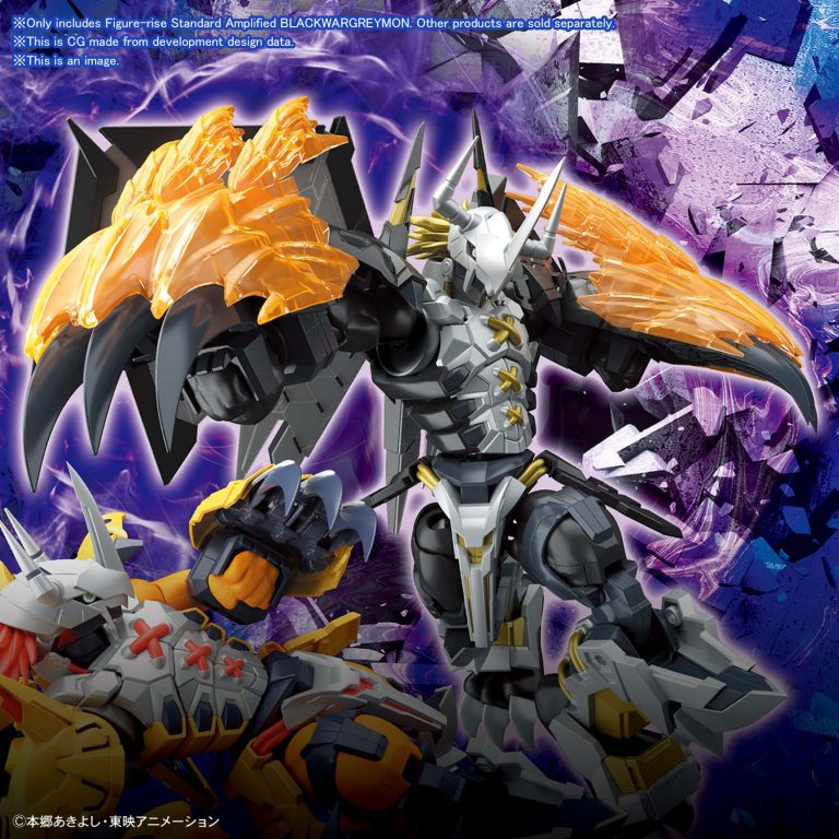 Black Wargreymon Amplified Figure Rise Kit Pose 1