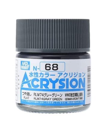 Mr. Color Acrysion Semi Gloss RLM74 Gray Green N68