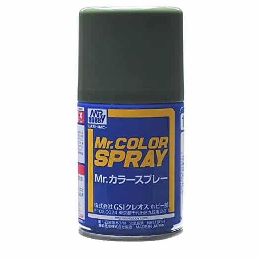 Mr. Color Spray Semi Gloss Dark Green Nakajima S129