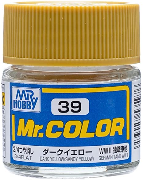 Mr. Color Flat Dark Yellow Sandy Yellow C39