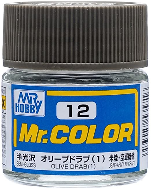 Mr. Color Semi Gloss Olive Drab C12