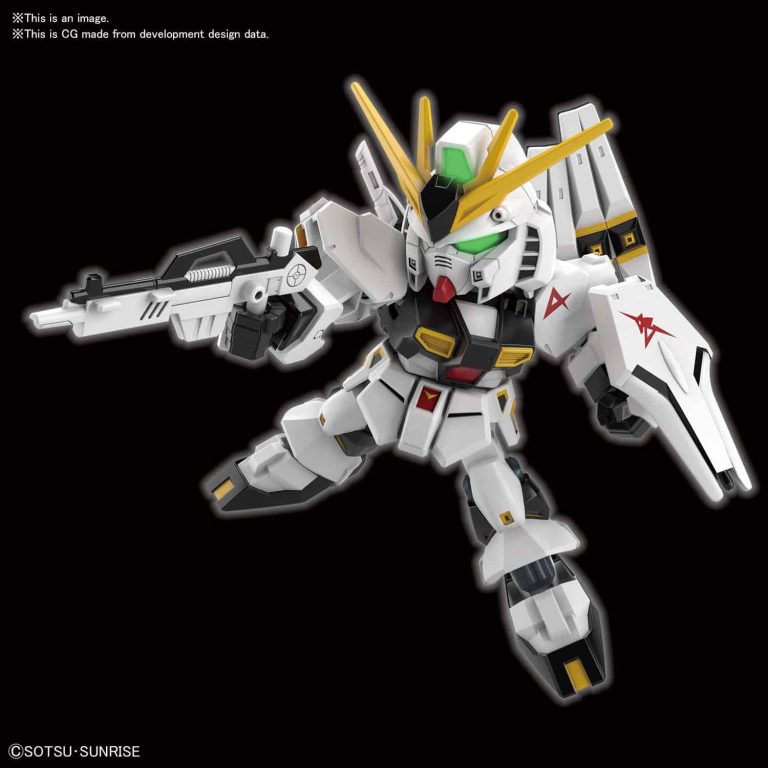SD EX Standard Nu Gundam Pose 1