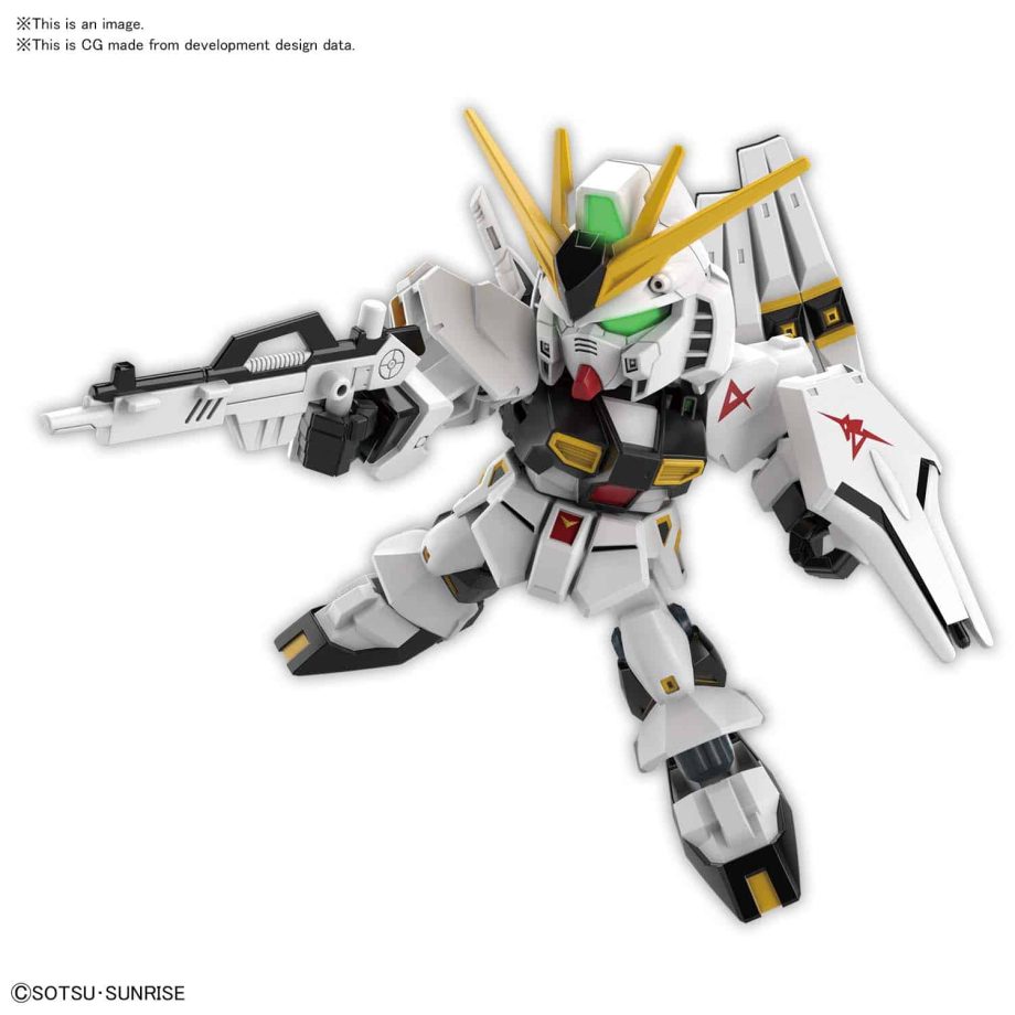 SD EX Standard Nu Gundam Pose 2