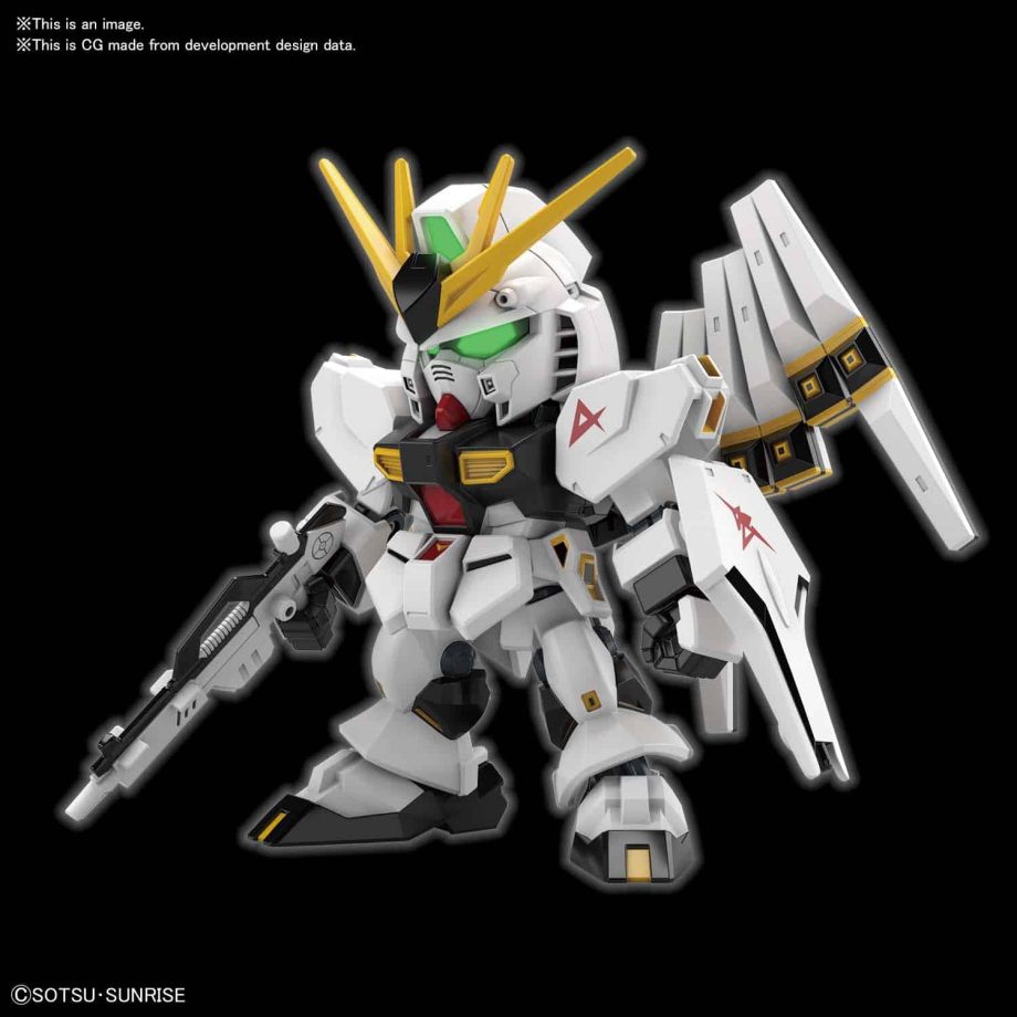 SD EX Standard Nu Gundam Pose 3