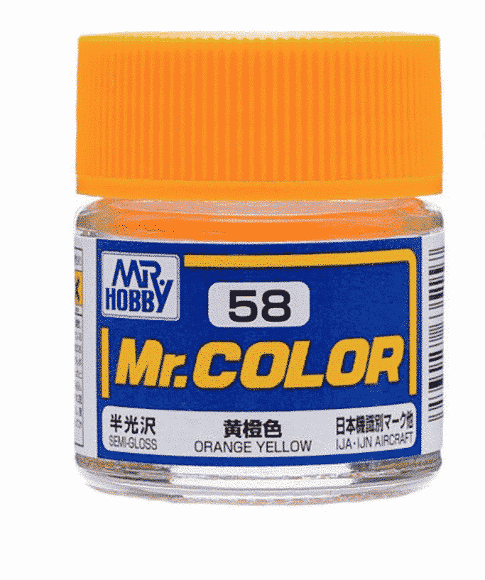 Mr. Color Semi Gloss Orange Yellow C58