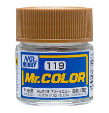 Mr. Color Semi Gloss RLM76 Sand Yellow C119