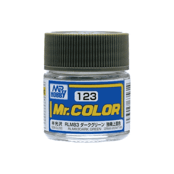 Mr. Color Semi Gloss RLM83 Dark Green C123