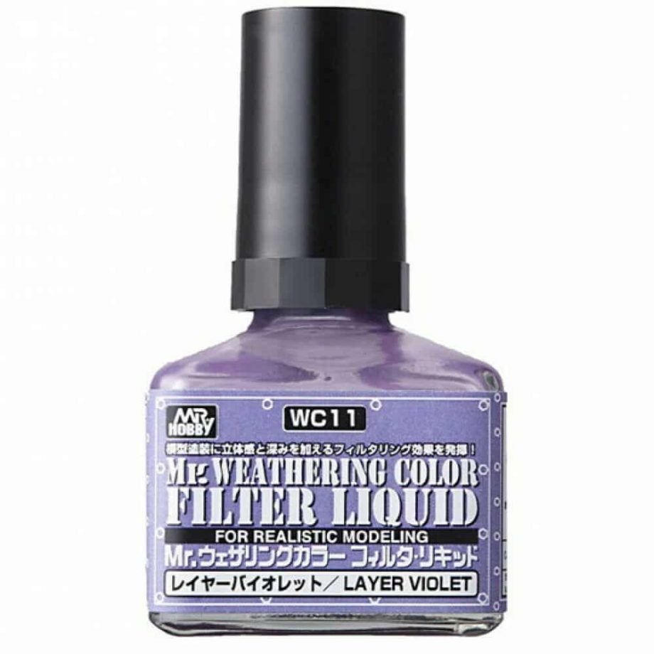 Mr. Weathering Color Filter Liquid Layer Violet WC11