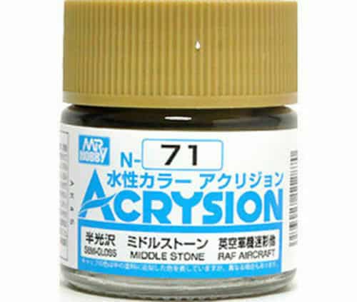 Mr. Color Acrysion Semi Gloss Middle Stone N71