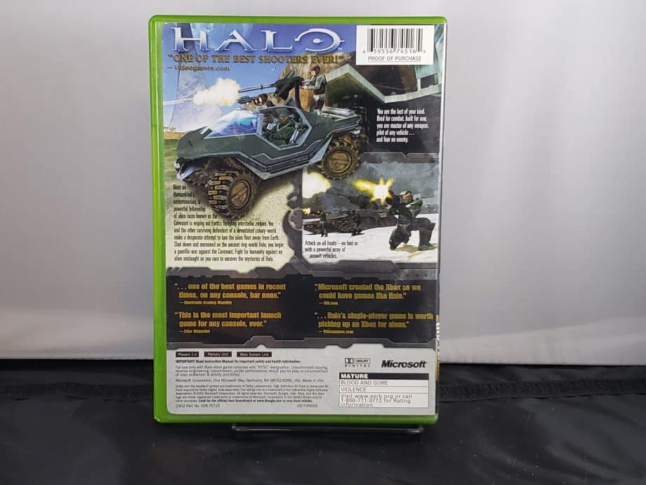 Halo Combat Evolved Back