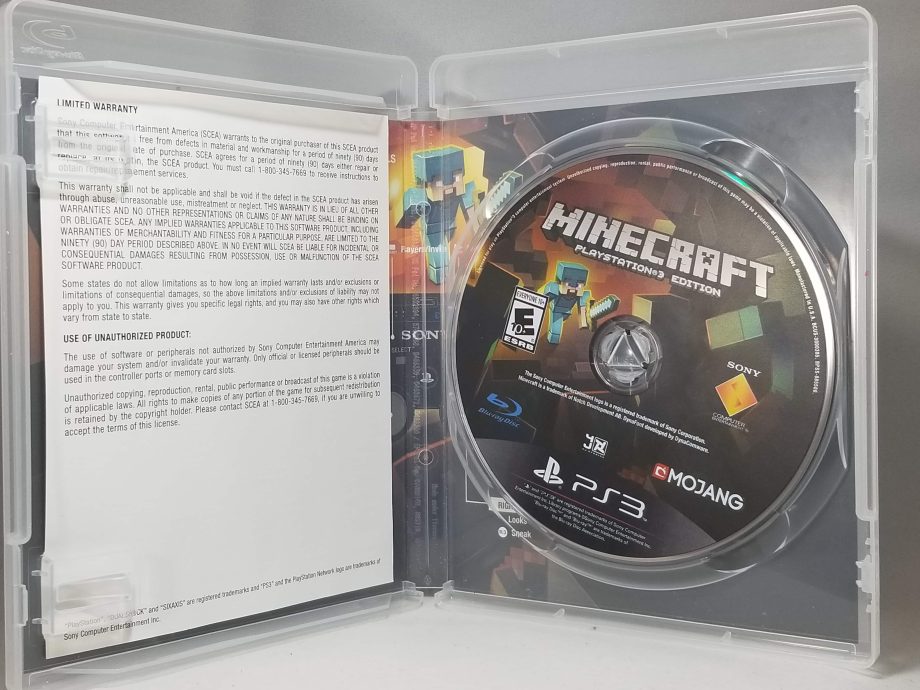 Minecraft Playstation 3 Edition Disc