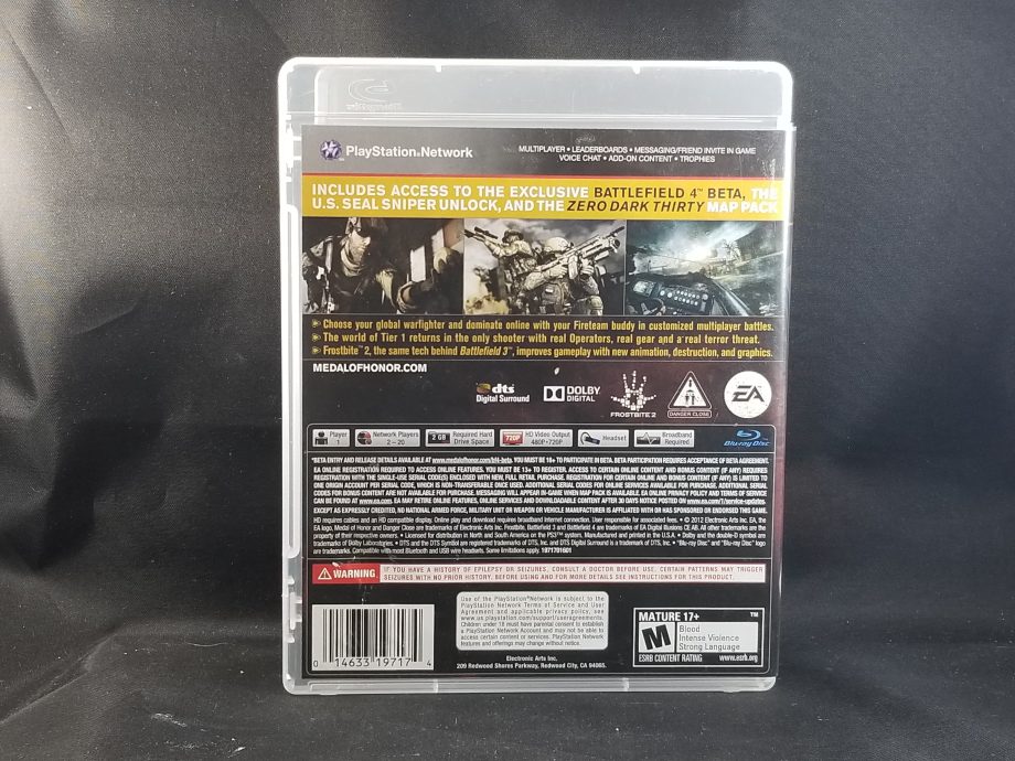 Medal Of Honor Warfighter Limited Edition Back