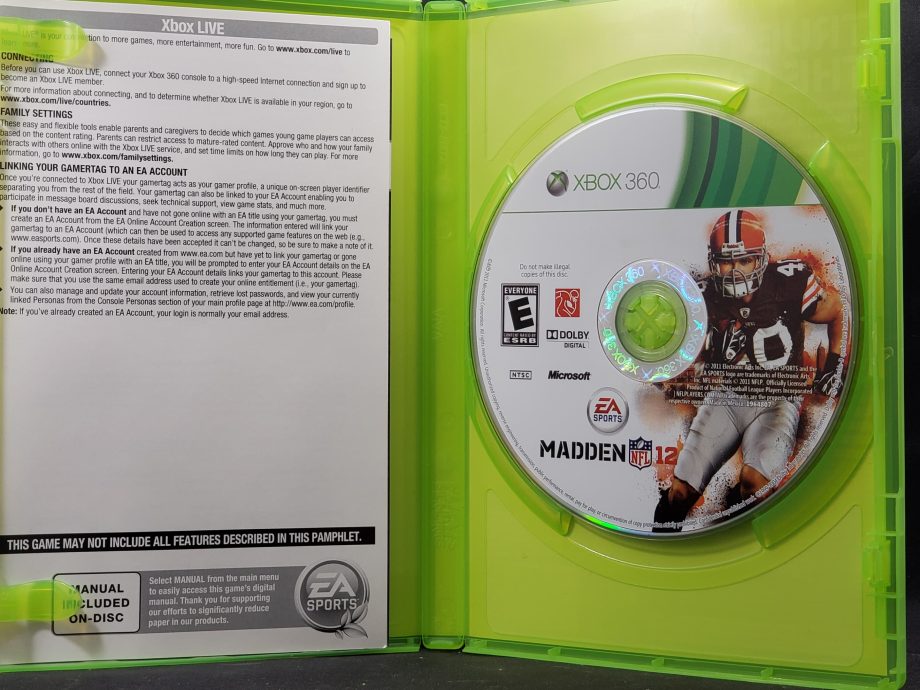 Madden NFL 12 Disc