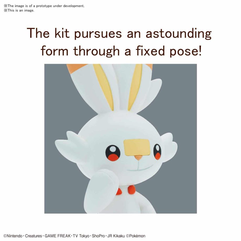 Pokemon Model Kit Quick!! Scorbunny Pose 3