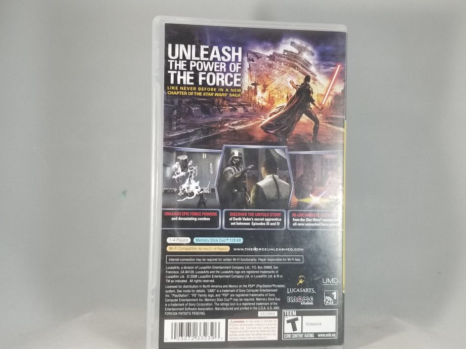 Star Wars The Force Unleashed Back