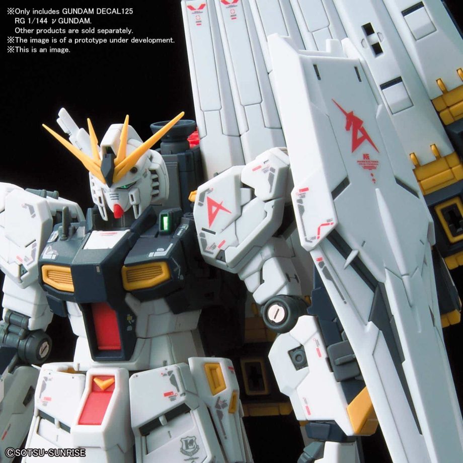 Gundam Decal 1/144 Real Grade Nu Gundam No. 125 Pose 2