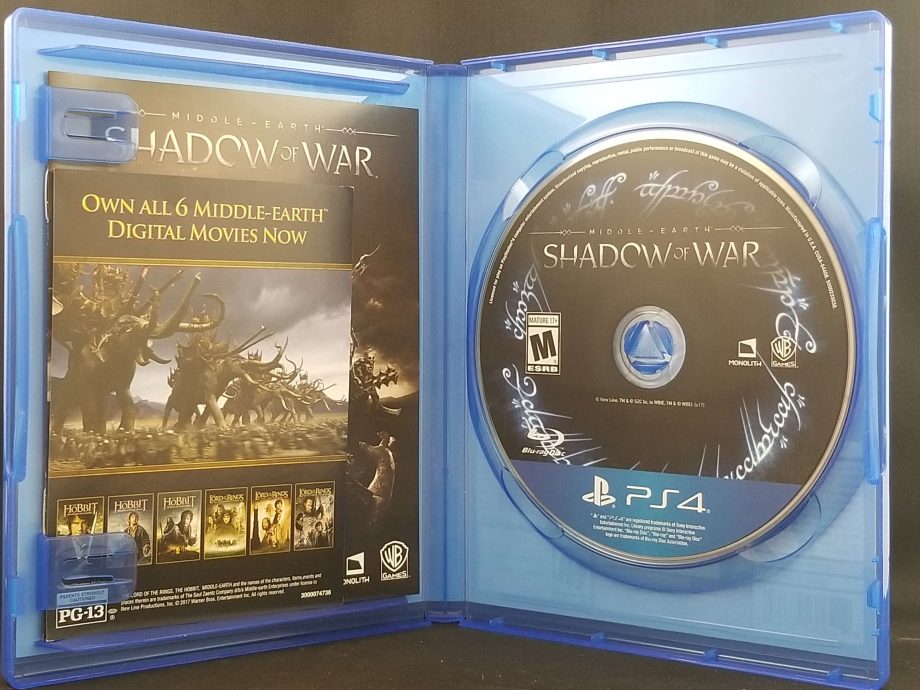Middle Earth Shadow Of War Disc