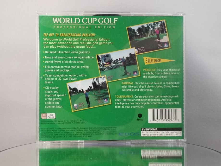 World Cup Golf Professional Edition Back