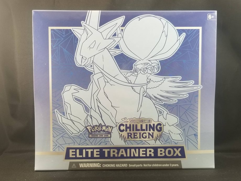 Pokemon TCG Sword And Shield Chilling Reign Elite Trainer Box Pose 3