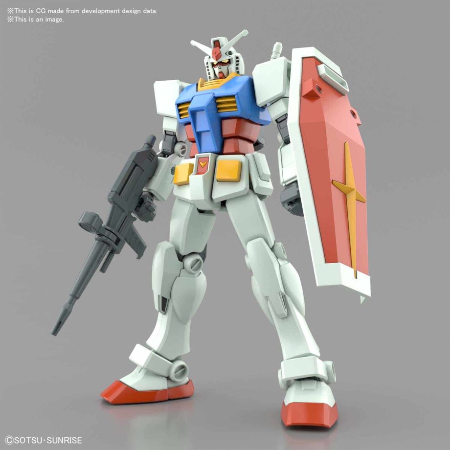 Entry Grade RX-78-2 Full Weapons Set Pose 1
