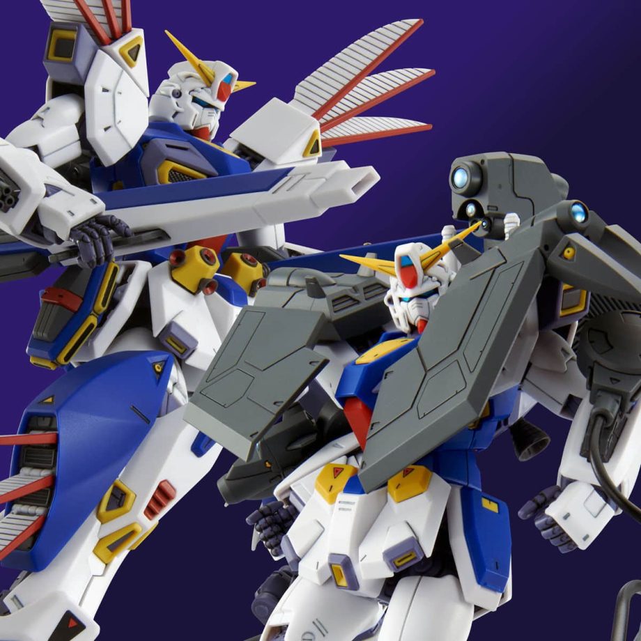 Master Grade Mission Pack R Type & V Type for Gundam F90 Pose 1