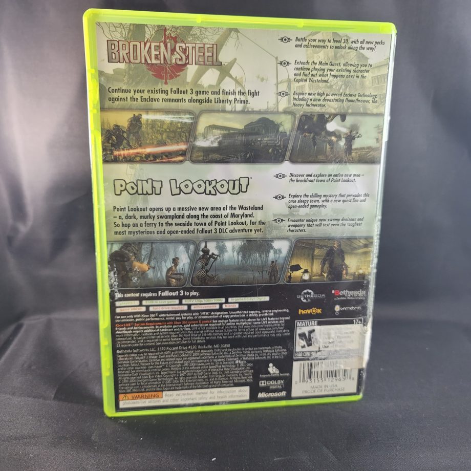 Fallout 3 Add-On Broken Steel And Point Lookout