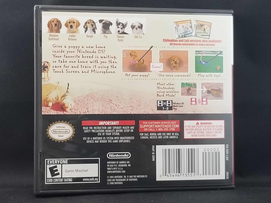 Nintendogs Dachshund And Friends Back