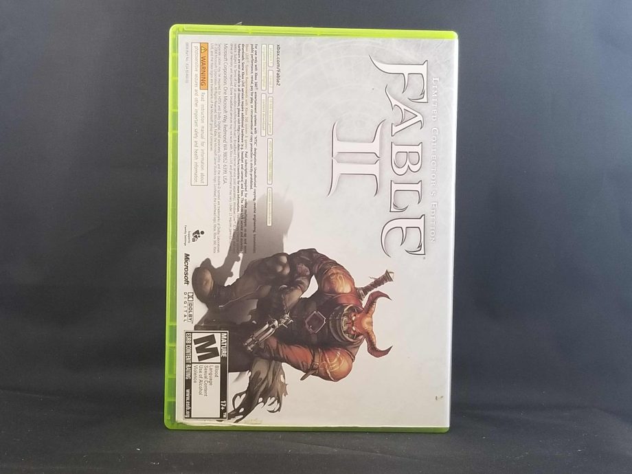 Fable II Limited Edition Back