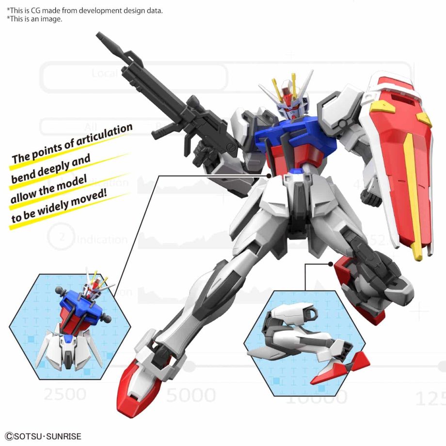 Entry Grade 1/144 Strike Gundam Pose 5