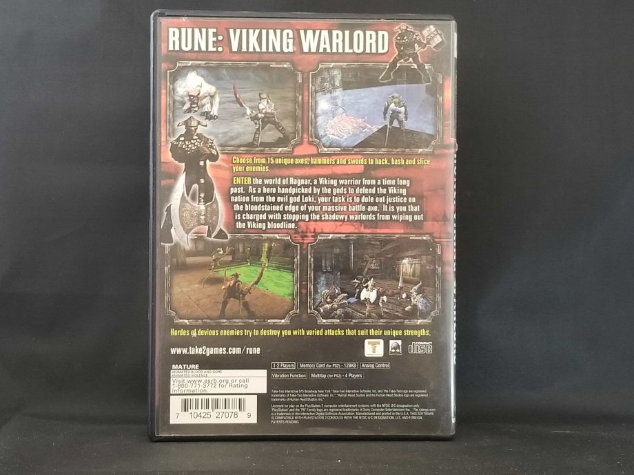 Rune Viking Warlord Back