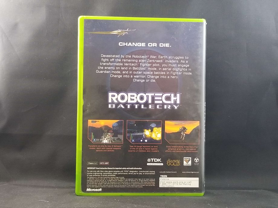 Robotech Battlecry Back