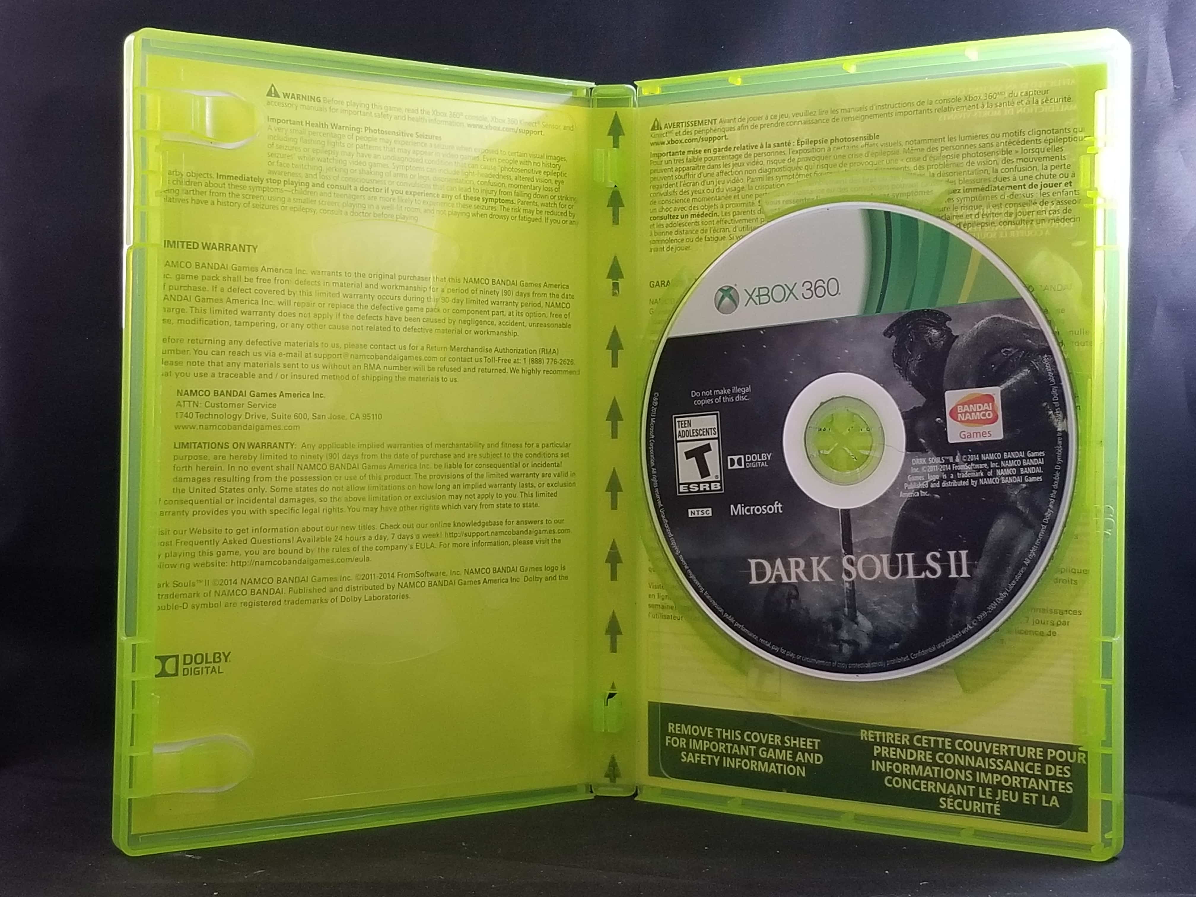 Dark Souls II - Xbox 360 : Namco Bandai Games Amer: Video Games 