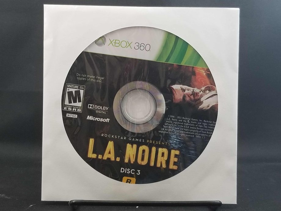 L.A. Noire Disc 3