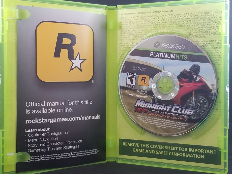 Midnight Club Los Angeles Complete Edition Disc