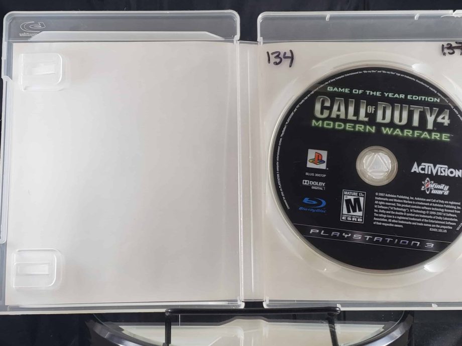 Call Of Duty 4 Modern Warfare Disc