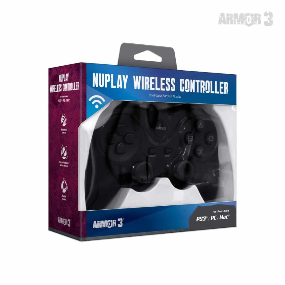 Armor 3 NuPlay PS3 Wireless Game Controller (Black)